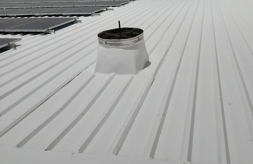 Summer Seal applied on Metal Sheet, High temperature resistant coatings,